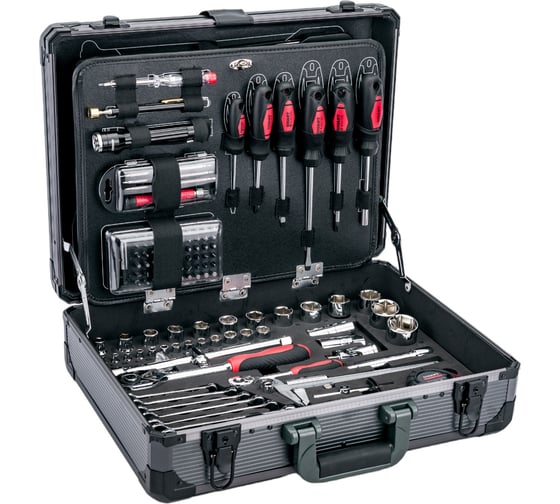 Набор инструментов в алюминиевом кейсе 1/2" и 1/4" 151 предмет Gigant Professional GPS 151