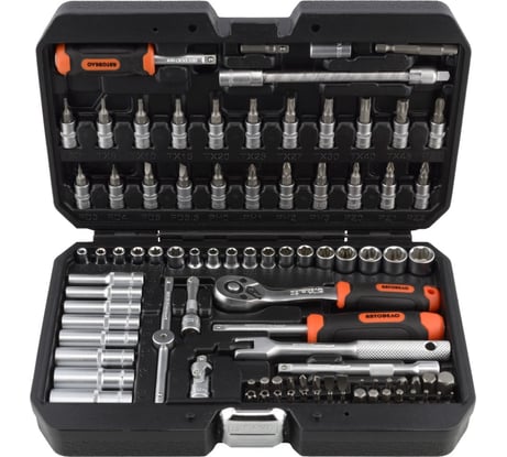 Набор торцевых головок и принадлежностей (1/4"; 91 предмет) АвтоDело 39871 16196