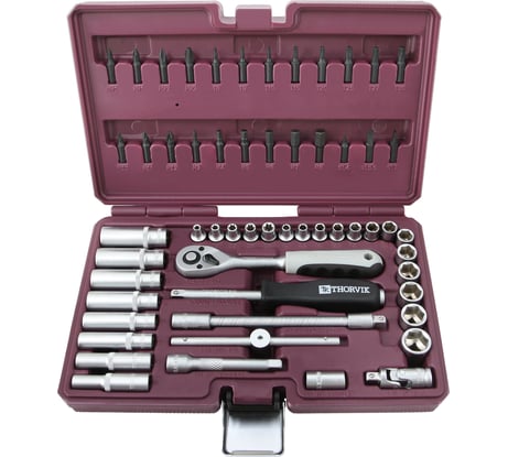 Набор инструмента THORVIK TS057 1/4DR, 57 предметов 054003