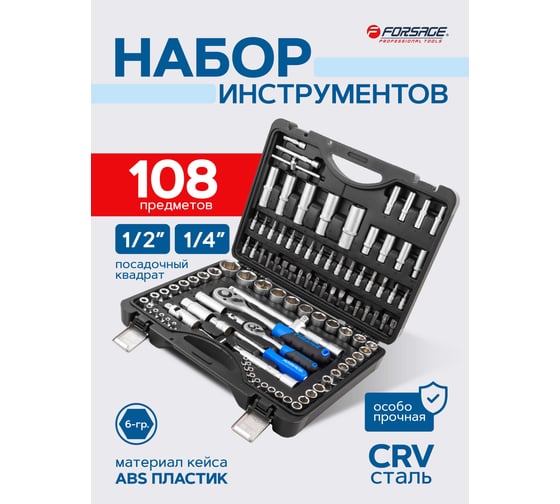 Набор инструмента Forsage 108пр F-41082-5(8993)