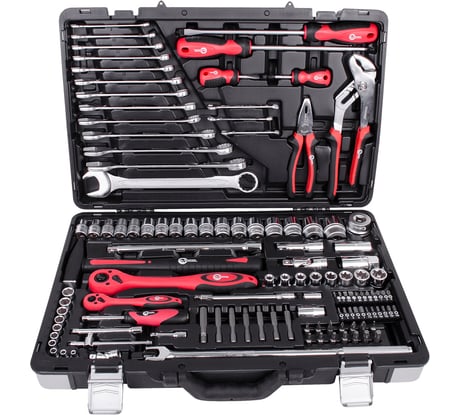 Профессиональный набор инструментов INTERTOOL 1/4 и 1/2, 119 шт. Cr-V ET-7119