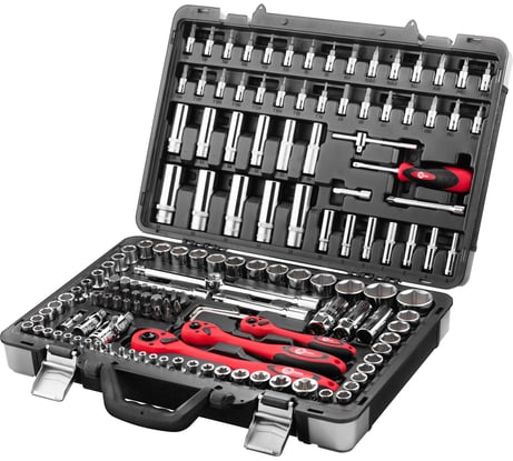 Профессиональный набор инструментов INTERTOOL 1/4 и 3/8 и 1/2, 151 шт., Cr-V ET-7151