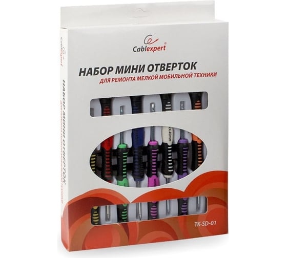 Набор мини-отверток Cablexpert для моб. телефонов/планшетов TK-SD-01