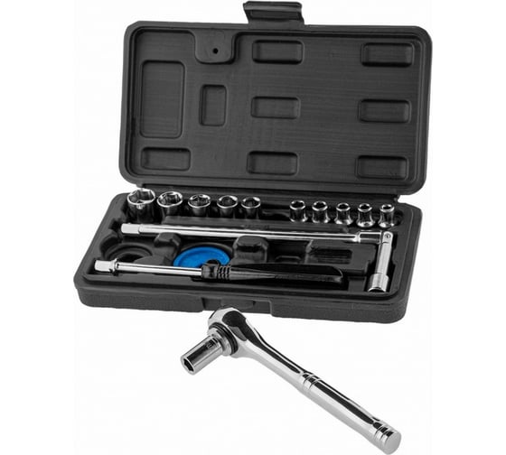 Набор головок с трещоткой Alca 17 шт. Blue 408000