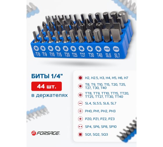 Набор инструментов Forsage 110пр. 1/4", 1/2" F-41101-5(57606)
