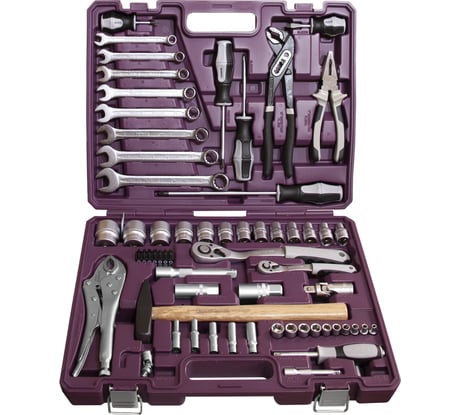 Универсальный набор инструмента THORVIK TS072 1/4", 1/2DR, 72 предмета 054004