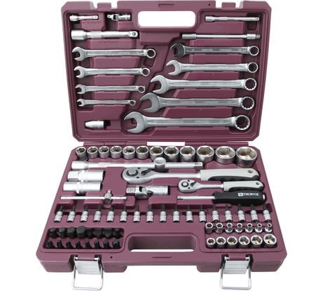Универсальный набор инструмента THORVIK TS082 1/4", 1/2DR, 82 предмета 054007