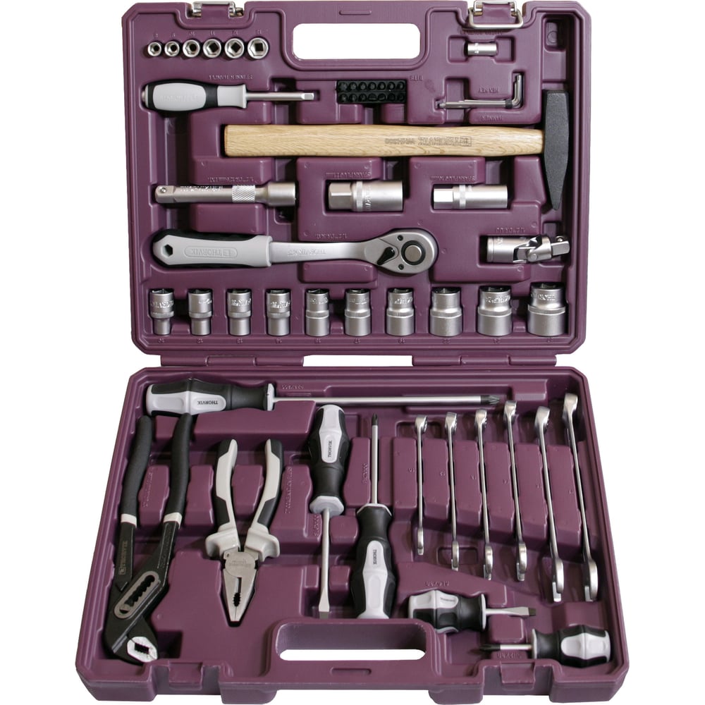 Универсальный набор инструмента THORVIK TS056 1/4", 1/2DR, 56 предметов ...