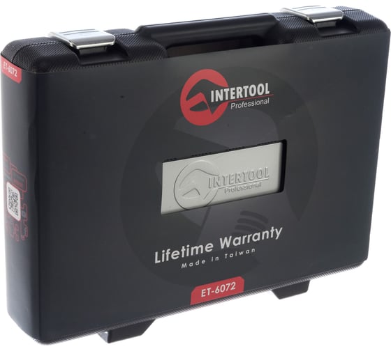 Профессиональный набор инструментов INTERTOOL 72 шт., 1/2 и 1/4, Cr-V ET-6072