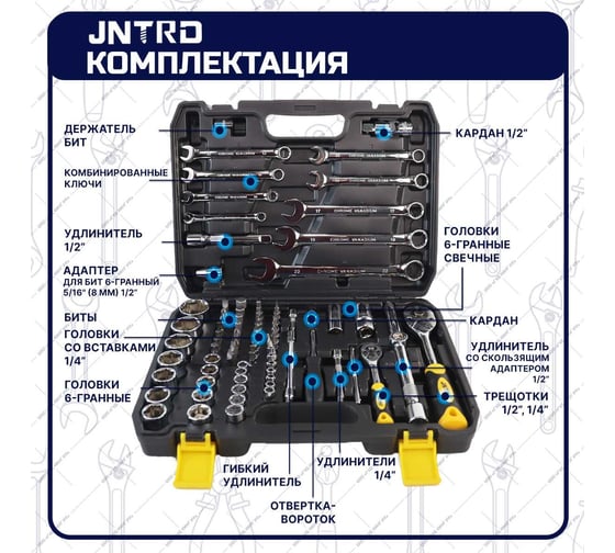 Набор инструментов GOODKING JNRTD 82 предмета J-10082