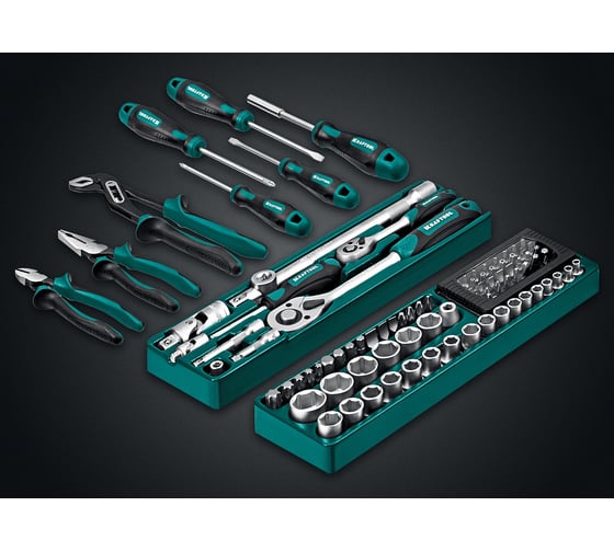 Универсальный набор инструмента KRAFTOOL Grand-99 1/2"+1/4" 99 предм. 27978-H99