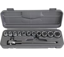 Набор торцовых головок НИЗ Спутник сталь 40Х, 1/2", в пластиковом кейсе, 12 предметов 27610-H12