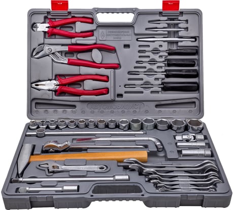 Набор слесарно-шоферского инструмента НИЗ Автомобилист-1 с 6 гр головками 57028025