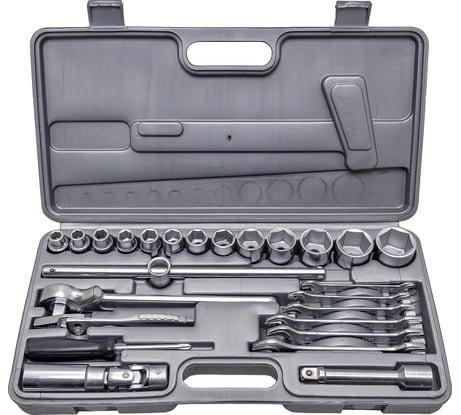 Набор слесарно-шоферского инструмента НИЗ Автомобилист с 6 гр головками 57092025