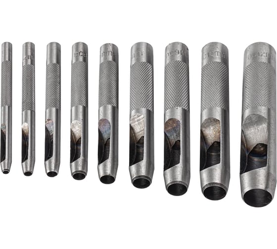 Набор пробойников Rockforce 9 предметов 3-10, 12мм на полотне RF-3991(57709) 1