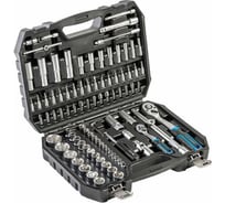 Набор инструментов HOEGERT TECHNIK 95 шт., 1/2",1/4" Черный HT1R226
