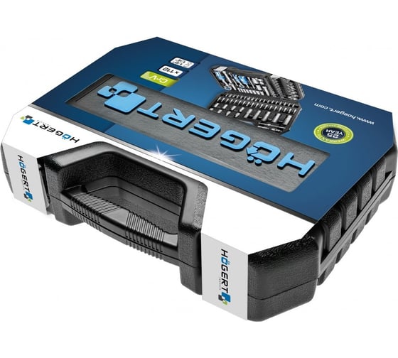 Набор инструментов HOEGERT TECHNIK 112 шт., 1/4", 1/2" Черный HT1R232