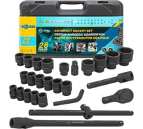 Набор инструментов ударных iLOFORCE 26пр, 3/4", 1" 6гр. IF-68262-5MPB(58981)