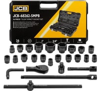 Набор инструментов ударных JCB 26пр, 3/4", 1" (6гр.) JCB-68262-5MPB(59043)