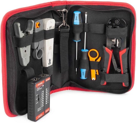 Набор для работ с сетевым кабелем КВТ LAN-8 серия ПРОФИ 90348