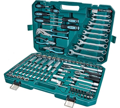 Набор инструментов в кейсе КУЗЬМИЧ ЭКСПЕРТ 128 предметов НИК-025/128