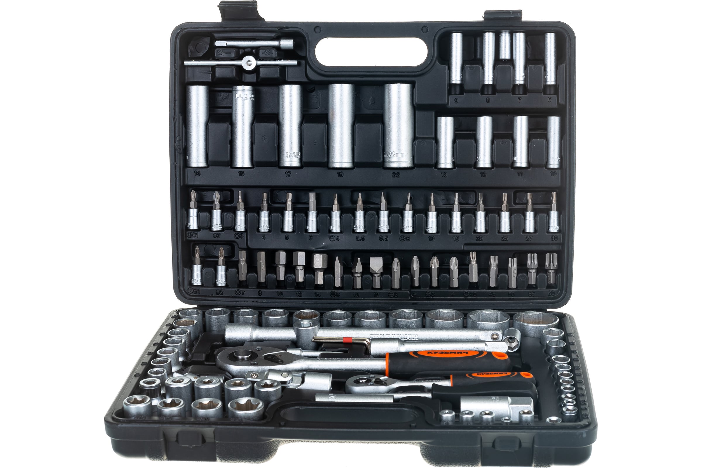 НаборинструментоввкейсеКУЗЬМИЧ108предметовНИК-003/108