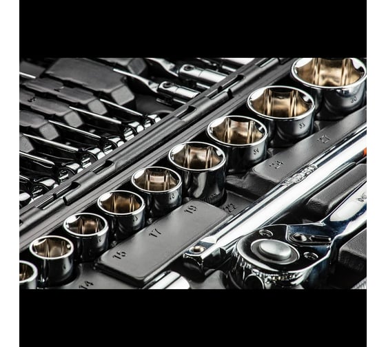 Набор сменных головок NEO Tools 1/2", 1/4” CrV 77 шт. 08-915