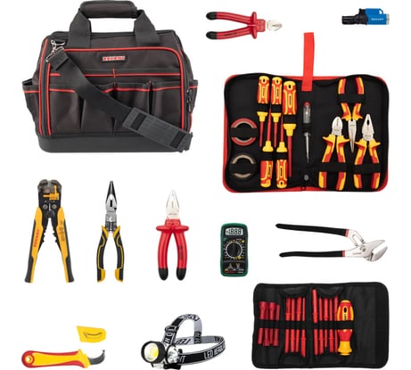 Набор инструментов электрика REXANT 29 предметов 12-4694-2