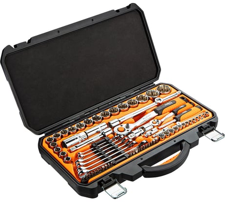 Набор сменных головок NEO Tools 1/2",1/4" 71 шт. 08-690