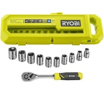 Набор из трещотки и торцевых головок Ryobi RHRS11PC 5132006068