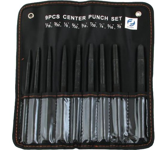 Набор кернеров CNIC из 12-ти шт. от 1/16 до 3/8 CrV в сумке ОТ310 54747 1