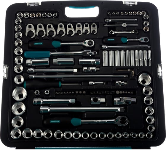 Набор торцевых головок Kamasa Tools 1/2"+3/8"+1/4", 139 предметов K 25017