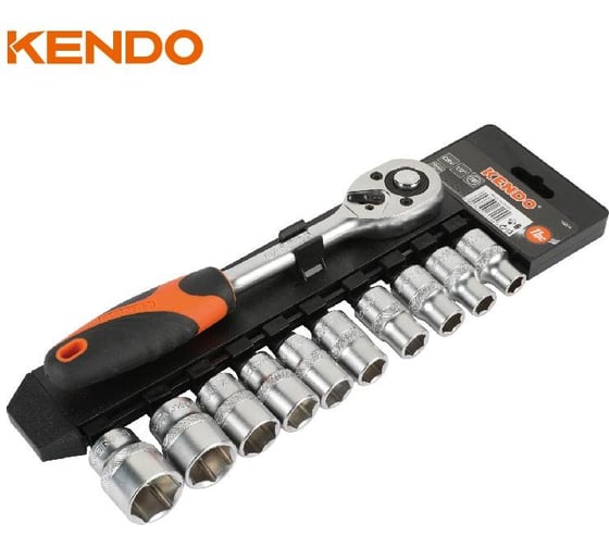Набор головок KENDO 1/2", 10-24 мм, 11 шт. 16204