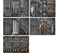 Набор инструментов для тележки TOLSEN ATHLETE 15 ложементов, 189 предметов TT85412-189
