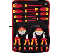 Набор диэлектрических инструментов TOLSEN 14 предметов, в футляре на молнии V80114