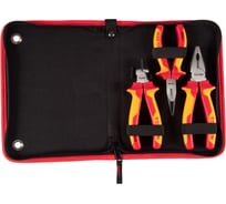 Набор диэлектрических пассатижей и бокорезов TOLSEN 3 предмета, в футляре на молнии V83103