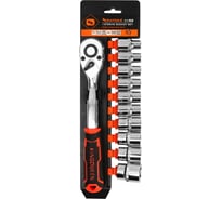 Трещотка с шестигранными головками KINGQUEEN 1/2", 11 шт. WIB-10051