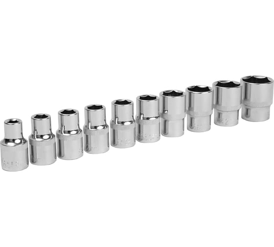 Трещотка с шестигранными головками KINGQUEEN 1/2", 11 шт. WIB-10051