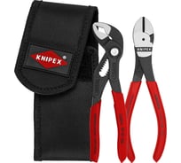 Набор универсальный Knipex ключ переставной + бокорезы, в поясной сумке
