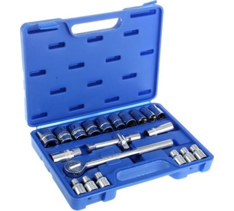 Набор инструментов в кейсе TUNDRA подарочная упаковка, CrV, 1/2", 21 предмет 4822375