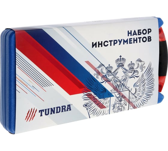 Набор инструментов в кейсе ТУНДРА подарочная упаковка, CrV, 1/2", 23 предмета 4822376