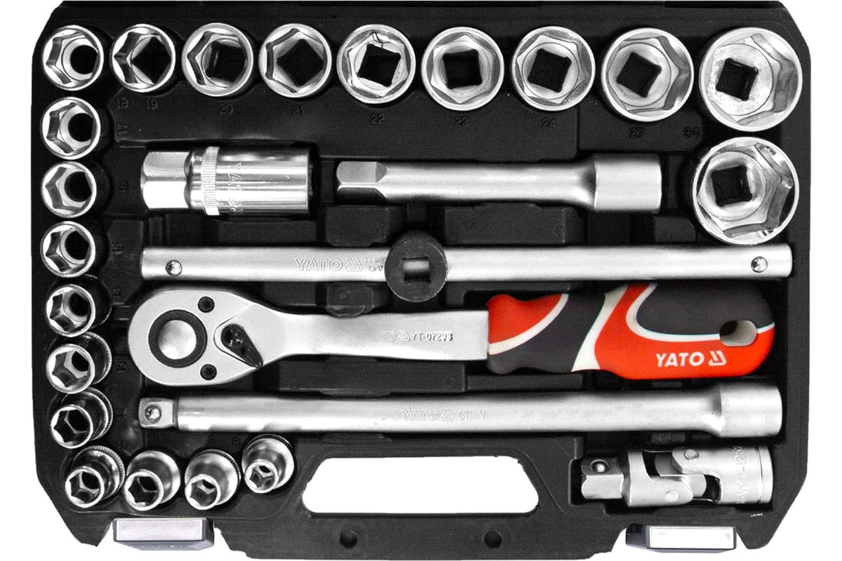 Набор инструментов YATO 1/2", 26 пр. YT-38752 - выгодная цена, отзывы ...