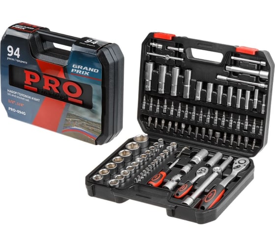 Набор головок и бит STARTUL PRO GRAND PRIX 1/4", 1/2", 94 предмета PRO-094G