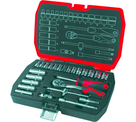 Набор инструмента KENDO 1/4" 25 предметов 90561