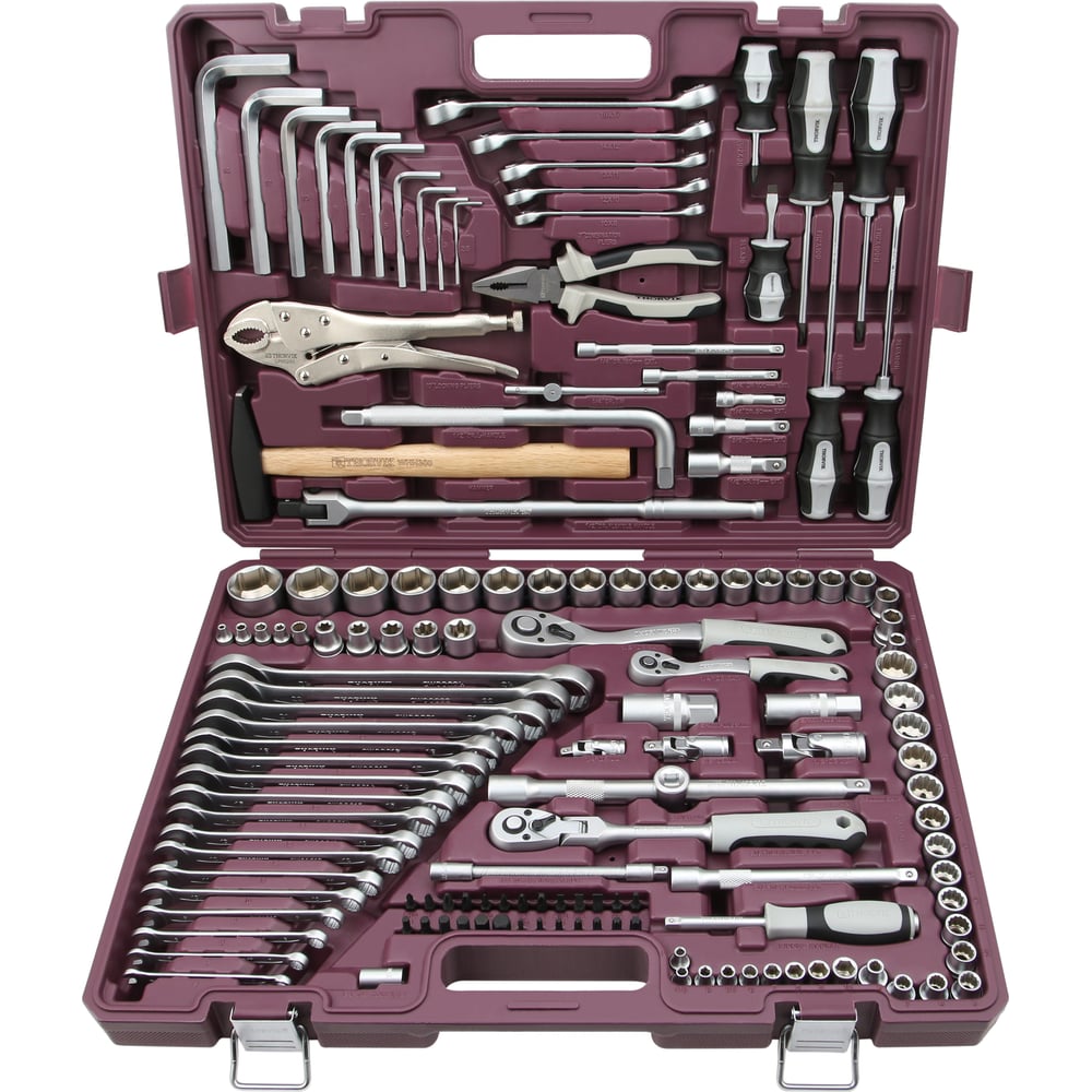 УниверсальныйнаборинструментаTHORVIKTS1421/4",3/8"и1/2"DR,142предмета054016