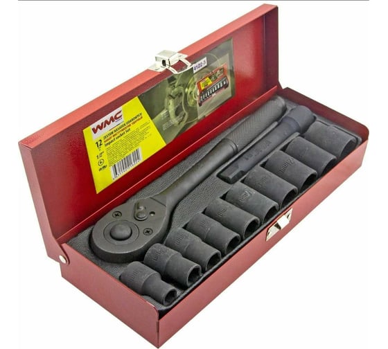 Набор инструментов WMC TOOLS 1/2" 12 предметов WMC-4122-5