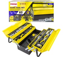 Набор инструмента WMC TOOLS 83 пр. 6гр., в металлическом складном кейсе WMC-4087C(47735)