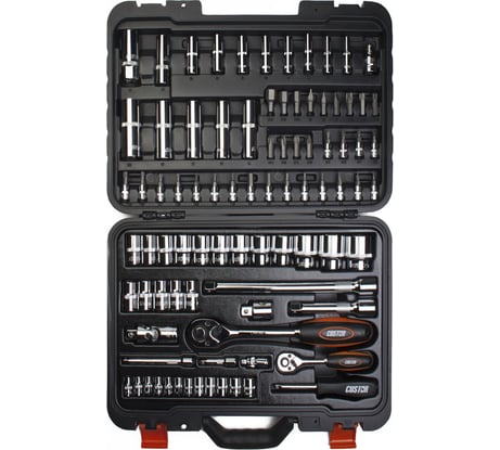 Набор торцевых головок со вставкой CUSTOR 87 предметов 1/4 1/2 TK-02487K