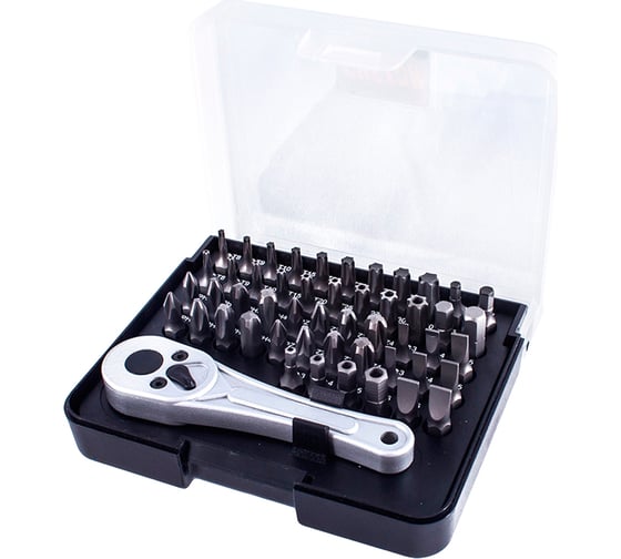 Набор бит с трещоткой CUSTOR PH PZ SL HEX TORX 51 предмет HL-51AOSBT1A34A