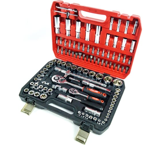 Набор слесарно-монтажный Политех Quality 1/4", 1/2" 108 предметов 2809613